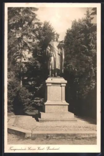 AK Tangermünde, Kaiser Karl-Denkmal