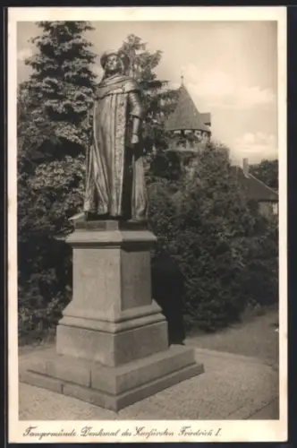 AK Tangermünde, Denkmal des Kurfürsten Friedrich I