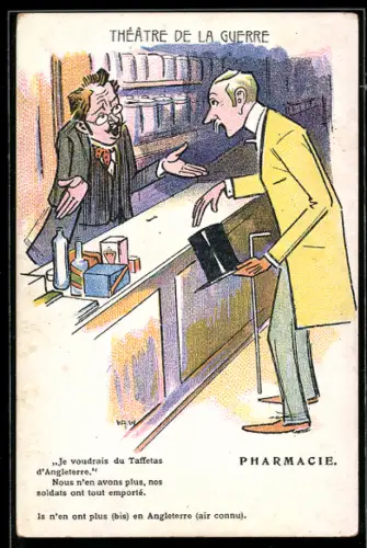 AK Théatre de la Guerre - Pharmacie, Burenkrieg