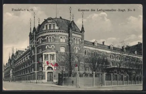 AK Frankfurt a. O., Kaserne des Leibgrenadier-Regt. No. 8