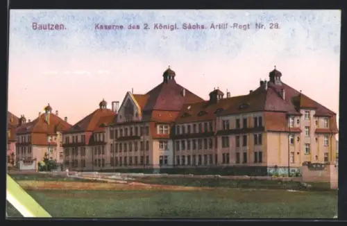 AK Bautzen, Kaserne des 2. Königl. Sächs. Artill.-Regt Nr. 28