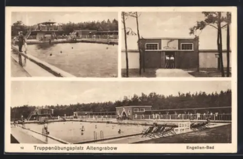 AK Altengrabow, Truppenübungsplatz, Engelien-Bad, Schwimmbad, Badeanstalt