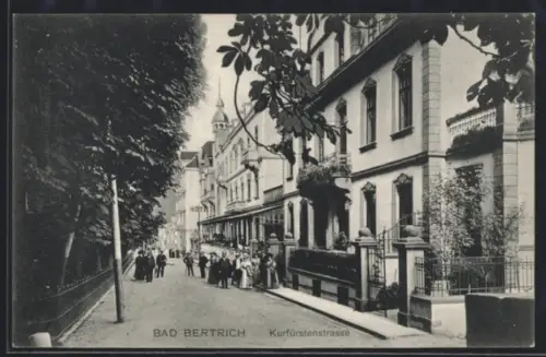 AK Bad Bertrich, Partie in der Kurfürstenstrasse