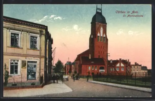 AK Cöthen / Anh., St. Martinskirche