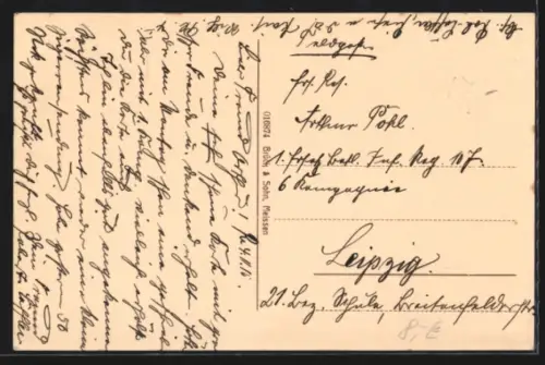 AK Riesa a. Elbe, An der Trinitatiskirche