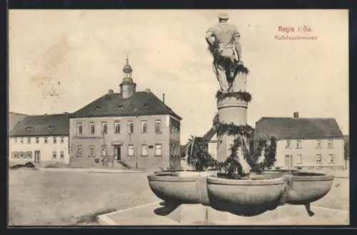 AK Regis i. Sa., Partie am Halbfassbrunnen