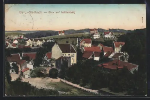 AK Berg.-Gladbach, Mühlenberg aus der Vogelschau