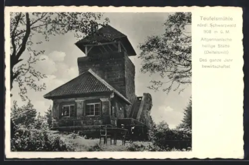 AK Teufelsmühle /Schwarzwald, Rasthaus Teufelsmühle