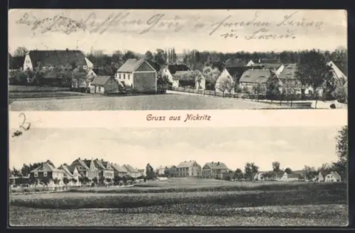 AK Nickritz, Teilansicht, Ortspartie