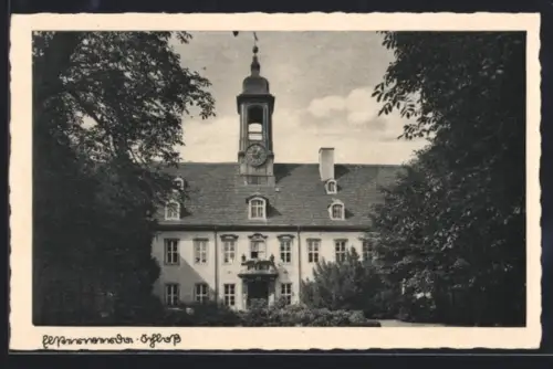 AK Elsterwerda, Blick zum Schloss