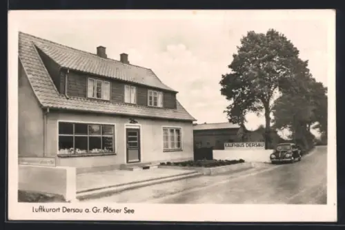 AK Dersau a. Gr. Plöner See, Strassenpartie mit Kaufhaus Dersau