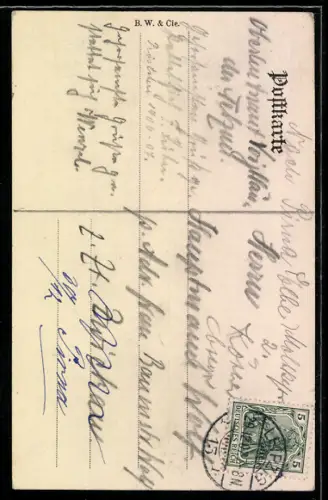 AK Leipzig, Restaurant Baarmann mit Denkmal