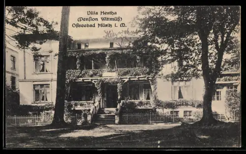 AK Müritz i. M., Ostseebad, Villa Hertha Pension Wittmüss