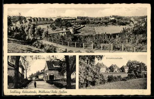 AK Mülheim /Ruhr, Siedlung Heimaterde, Kolumbusstrasse