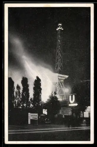 AK Berlin-Charlottenburg, Der Brand des Funkturms