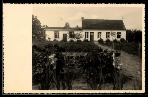 Foto-AK Berkenbrück /Spree, Blick auf das Haus Herrmann, 1933