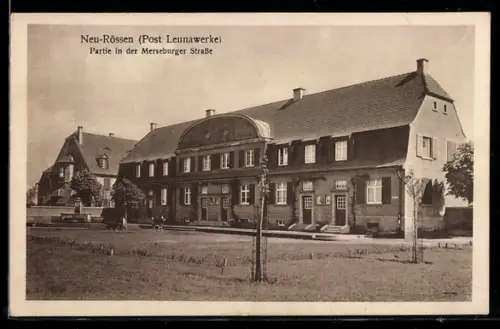 AK Neu-Rössen /Leunawerke, Merseburger Strasse