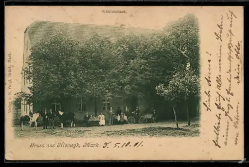 AK Niemegk /Mark, Gasthof Schützenhaus
