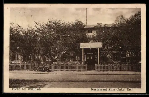 AK Eiche bei Wildpark, Restaurant Zum Onkel Emil