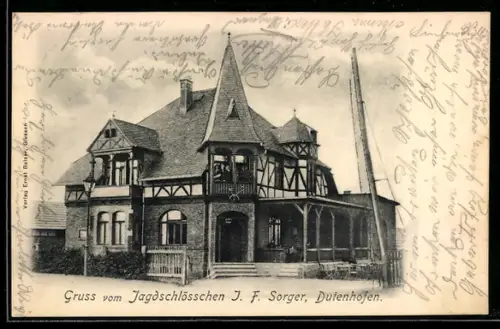 AK Dutenhofen, Jagdschlösschen J.F. Sorger