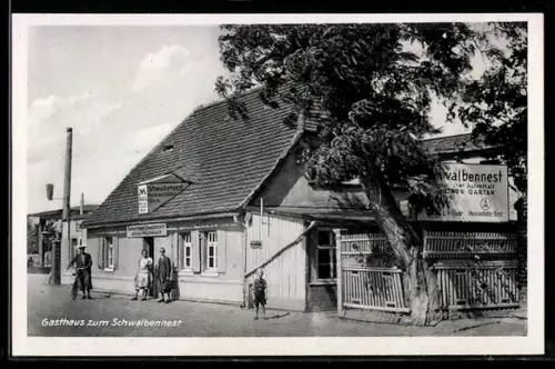 AK Leipzig, Gasthaus zum Schwalbennest
