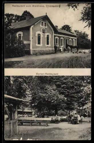 AK Chransdorf, Restaurant zum Waldhaus, Garten-Restaurant