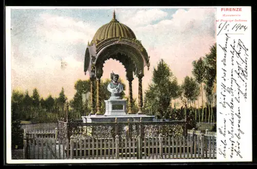 AK Firenze, Monumento al Principe indiano