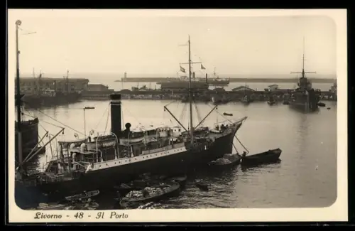 AK Livorno, Il Porto con navi e barche a vela