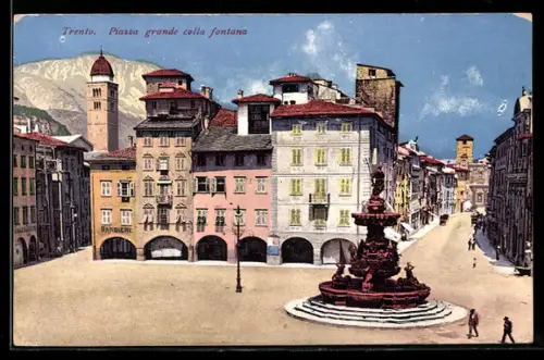 AK Trento, Piazza grande colla fontana