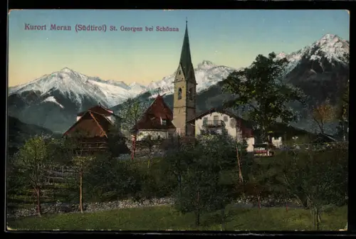 AK Merano /Südtirol, St.Georgen bei Schenna