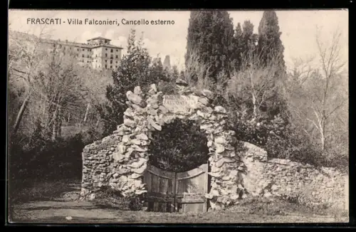 AK Frascati, Villa Falconieri, Cancello esterno