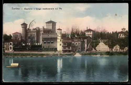 AK Torino, Castello e borgo medioevale sul Po