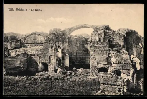 AK Villa Adriana, Le Terme, veduta delle antiche rovine romane