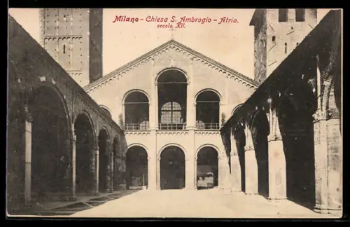 AK Milano, Chiesa S. Ambrogio, Atrio, secolo XII