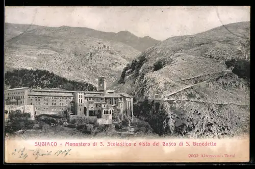AK Subiaco, Monastero di S. Scolastica e Vista del Bosco di S. Benedetto
