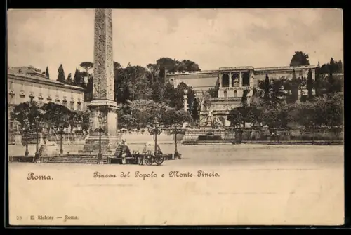 AK Roma, Piazza del Popolo e Monte Pincio