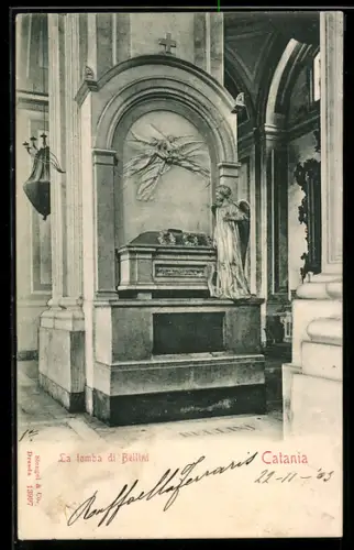 AK Catania, La tomba di Bellini nella cattedrale
