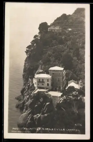 AK Portofino, Castello S. Giorgio e Villa Carnola sulla scogliera
