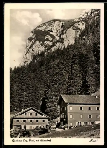 AK Hinterriss /Tirol, Gasthaus Eng mit Bärenkopf