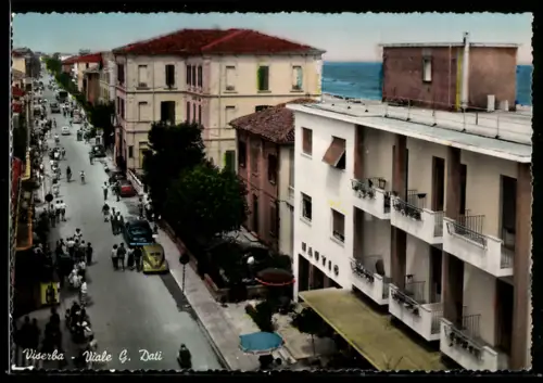 AK Viserba, Viale G. Dati con edifici e vista sul mare