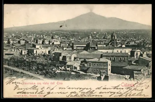 AK Catania, Panorama con vista dell`Etna