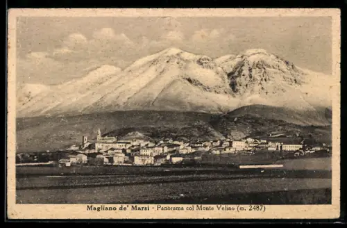 AK Magliano de` Marsi, Panorama col Monte Velino