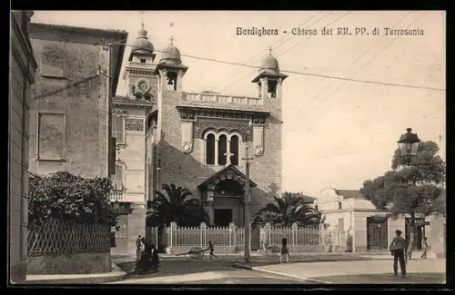 AK Bordighera, Chiesa dei RR. PP. di Terrasanta