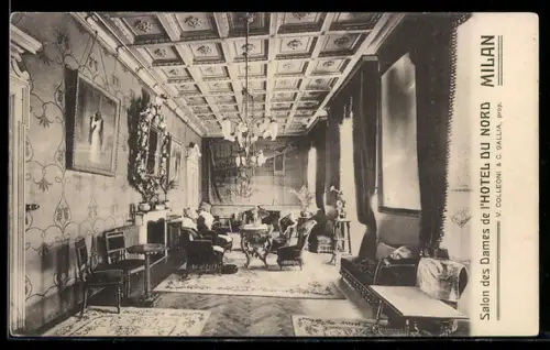 AK Milan, Salon des Dames dell`Hôtel du Nord, interno elegante con arredi raffinati