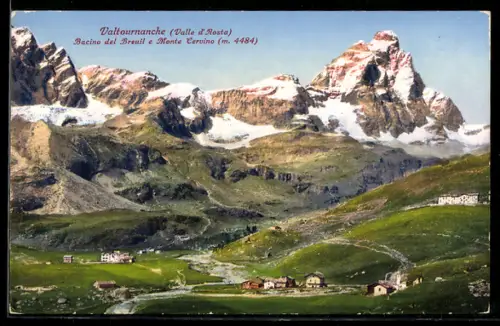 AK Valtournanche /Valle d`Aosta, Bacino del Breuil e Monte Cervino