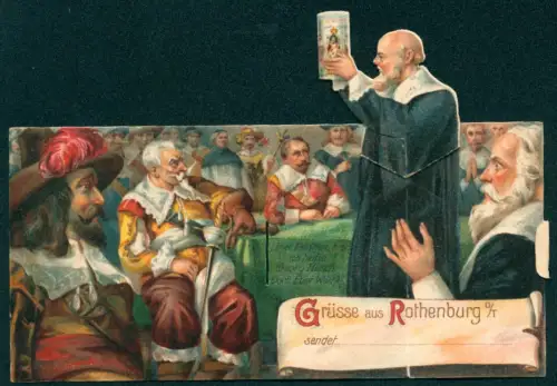 Mechanische-AK Rothenburg o. T., Feldherren bei der Versammlung