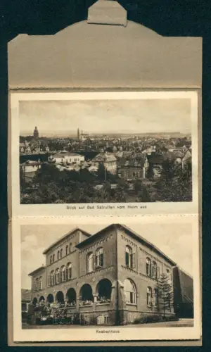 Leporello-AK Bad Salzuflen, Totalansicht vom Heim aus, Szenen aus Kinderheilanstalt Bethesda