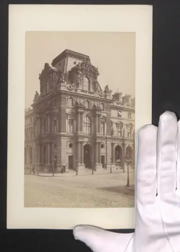 Fotografie Ansicht Paris, Palais du Louvre, Le Pavillon Turgot, Grossformat 16 x 25cm