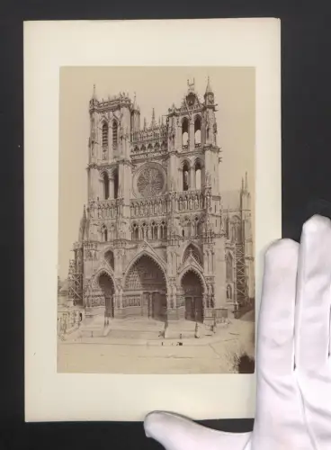 Fotografie Ansicht Amiens, Blick zur Kathedrale, Grossformat 16 x 25cm