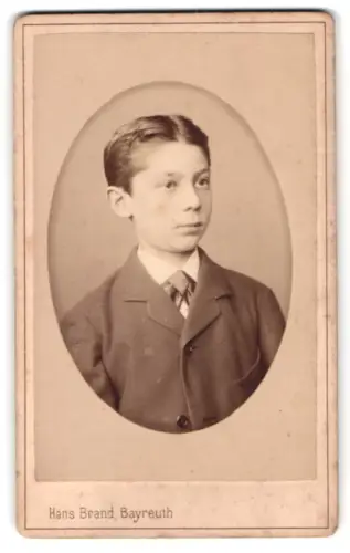 Fotografie Hans Brand, Bayreuth, Rennweg 249/4, Porträt des Jungen Siegfried Bettmann